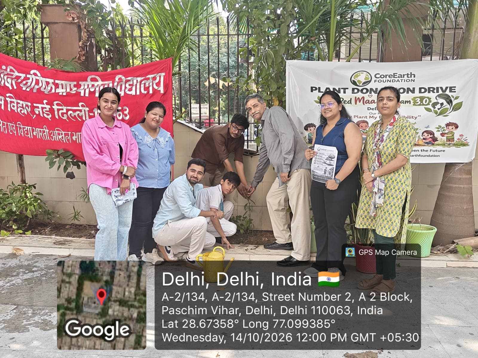On the ground with CoreEarth Foundation volunteers.